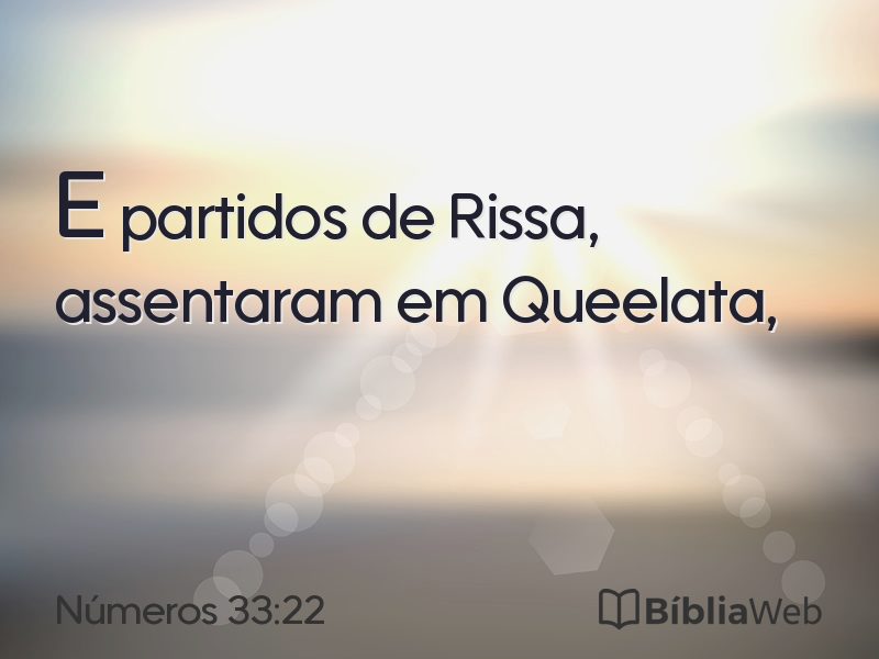 Números 33:22 em imagem para compartilhar