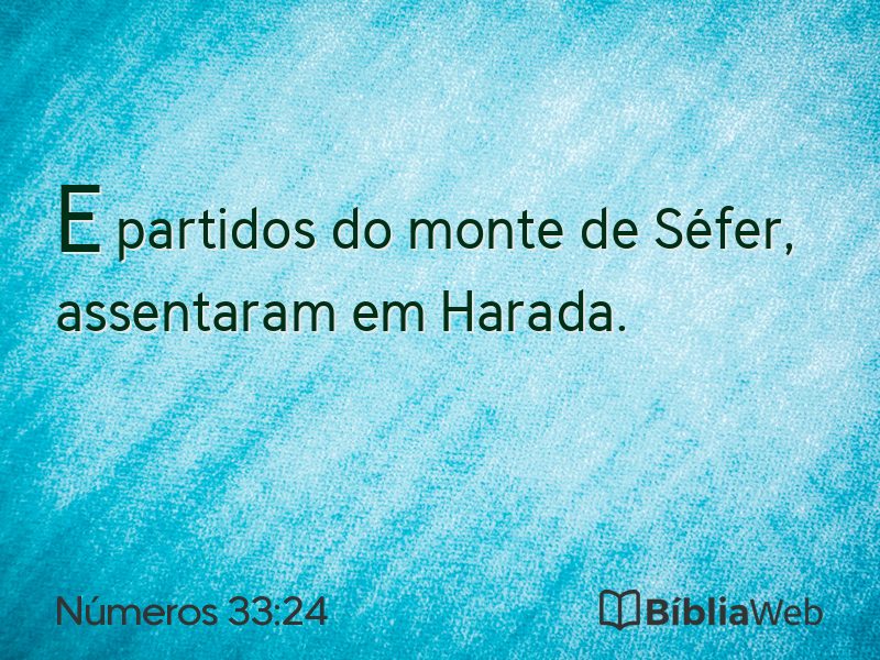 Números 33:24 em imagem para compartilhar