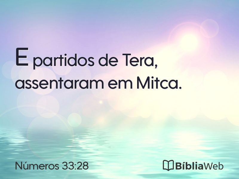 Números 33:28 em imagem para compartilhar