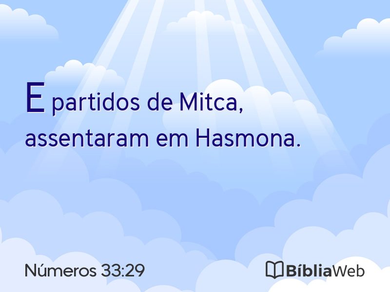 Números 33:29 em imagem para compartilhar