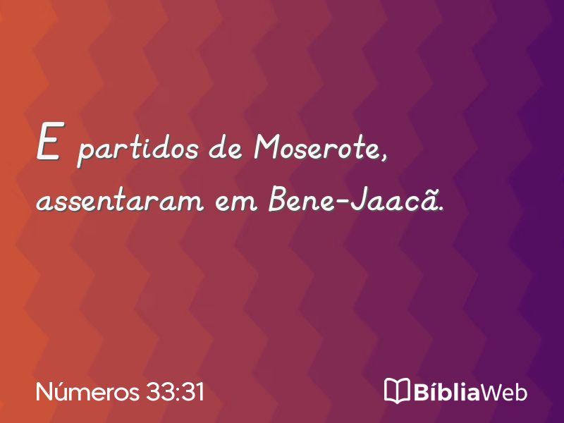 Números 33:31 em imagem para compartilhar
