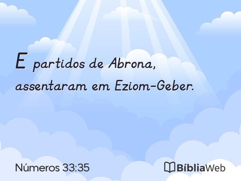 Números 33:35 em imagem para compartilhar