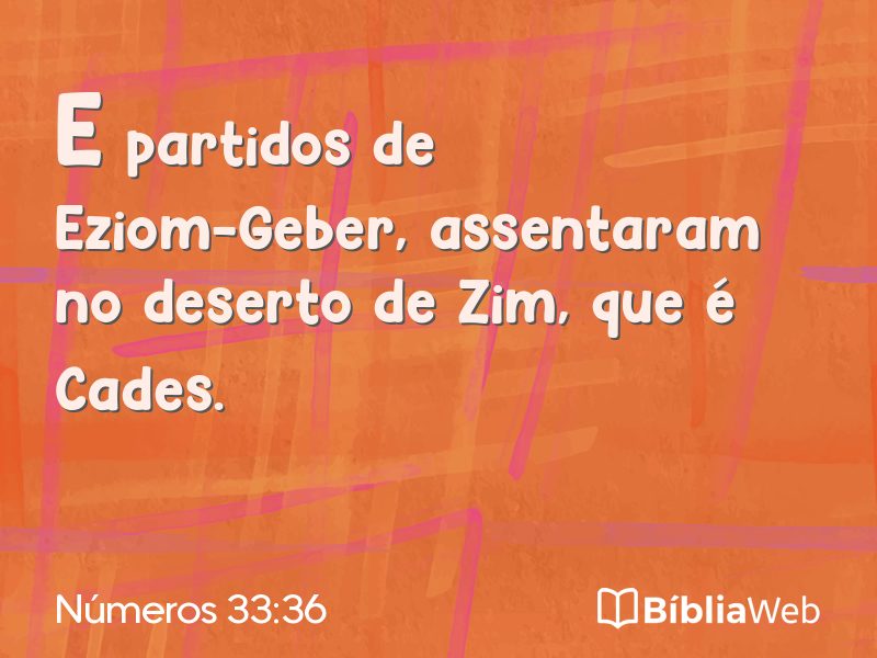 Números 33:36 em imagem para compartilhar