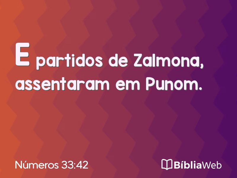Números 33:42 em imagem para compartilhar