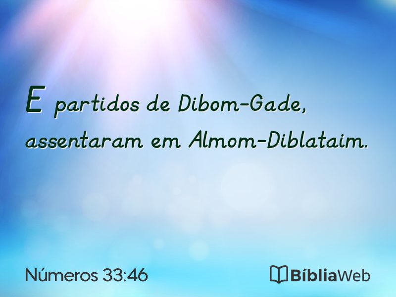 Números 33:46 em imagem para compartilhar