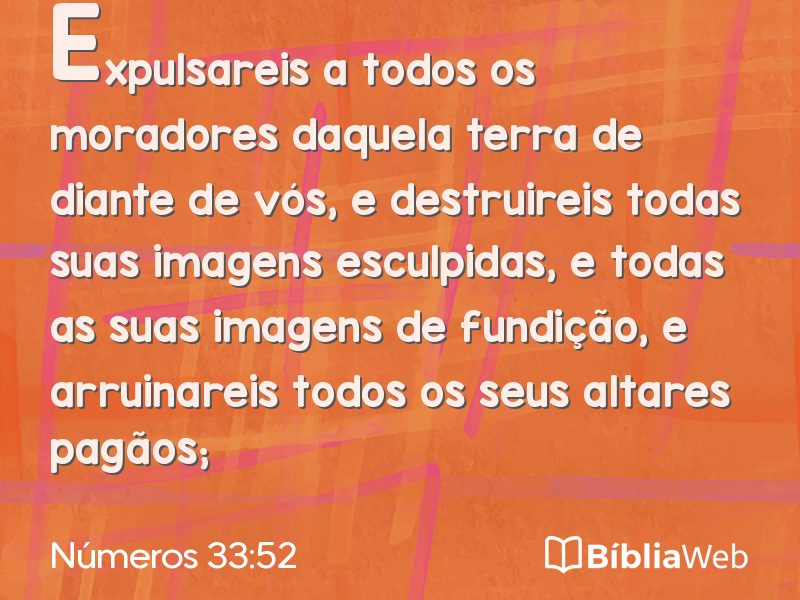 Números 33:52 em imagem para compartilhar