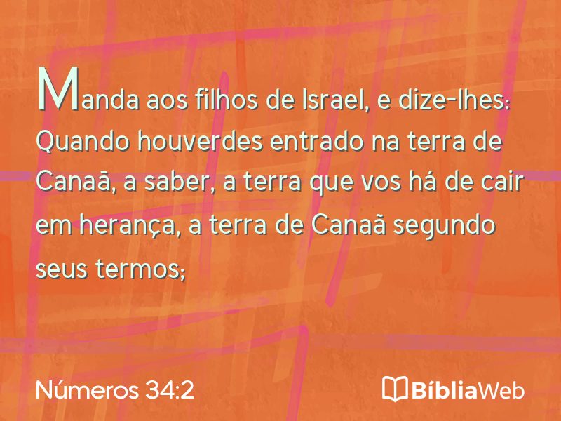 Números 34:2 em imagem para compartilhar