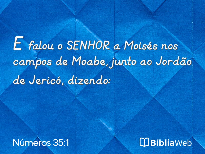 Números 35:1 em imagem para compartilhar