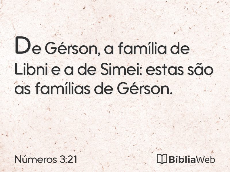 Números 3:21 em imagem para compartilhar