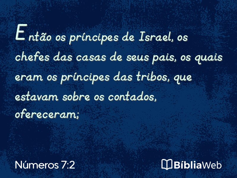 Números 7:2 em imagem para compartilhar