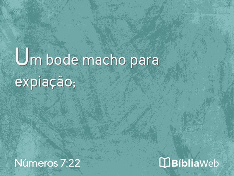 Números 7:22 em imagem para compartilhar