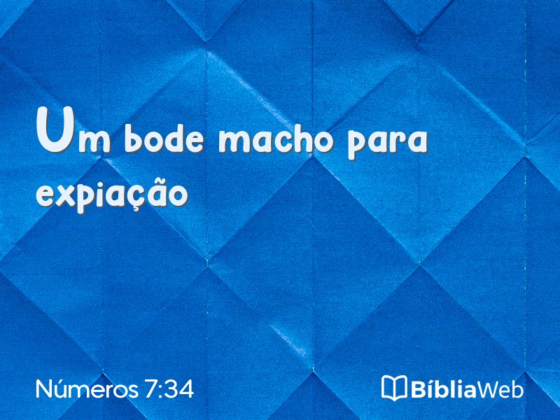 Números 7:34 em imagem para compartilhar