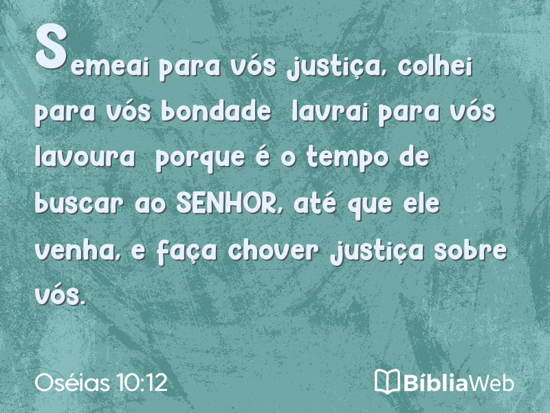 Oséias 10:12 em imagem para compartilhar