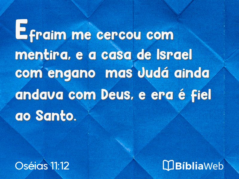 Oséias 11:12 em imagem para compartilhar