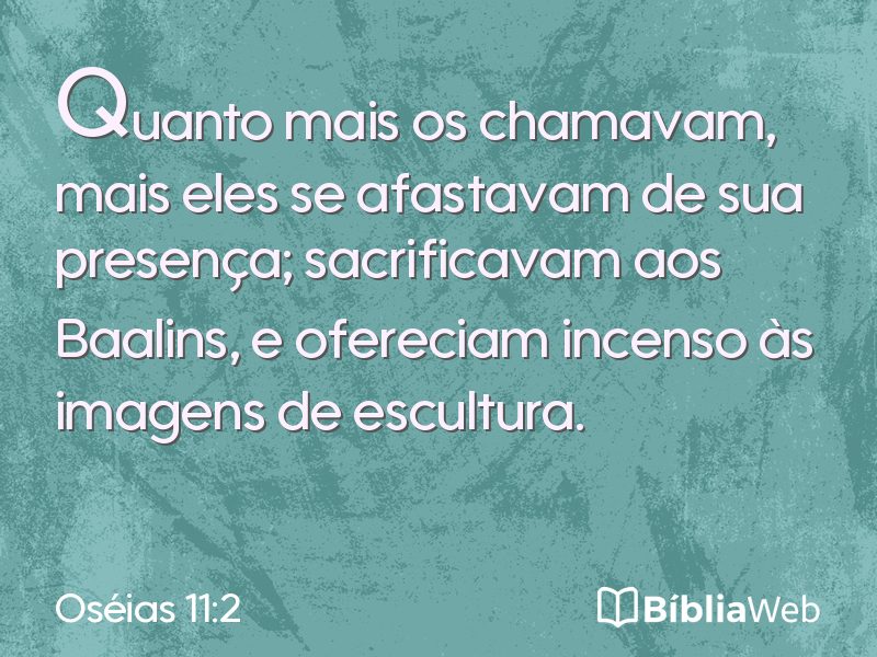 Oséias 11:2 em imagem para compartilhar