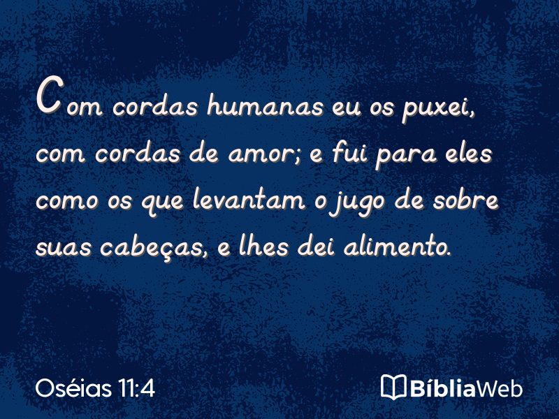 Oséias 11:4 em imagem para compartilhar