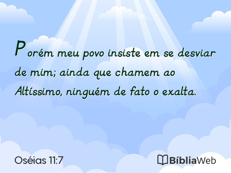 Oséias 11:7 em imagem para compartilhar