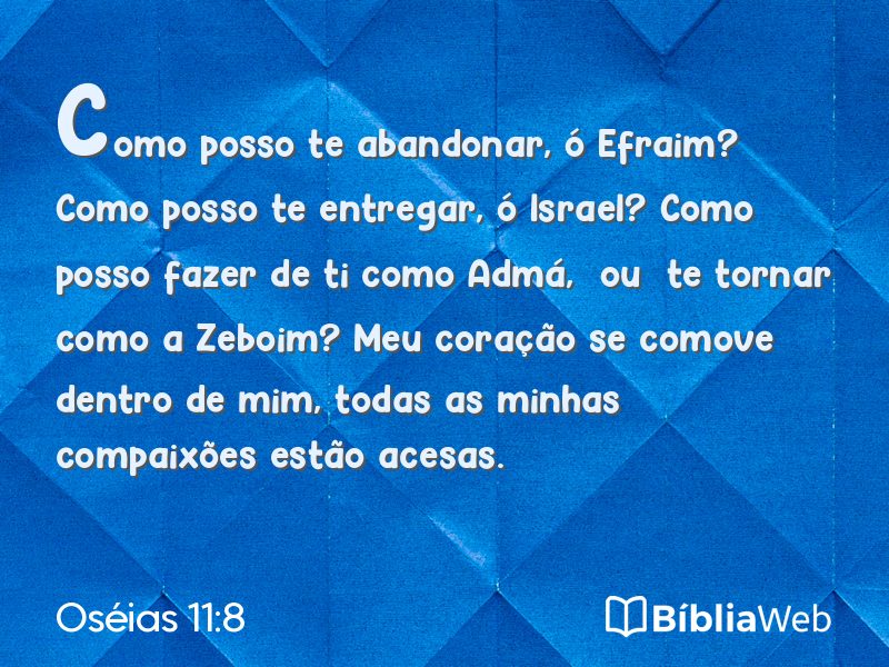 Oséias 11:8 em imagem para compartilhar