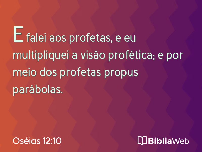 Oséias 12:10 em imagem para compartilhar