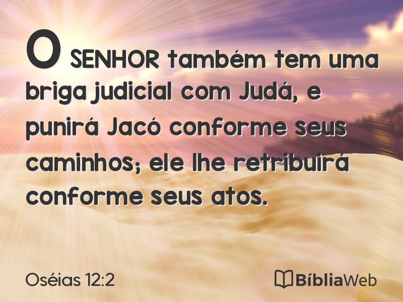 Oséias 12:2 em imagem para compartilhar