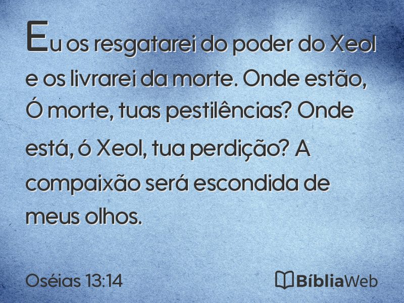 Oséias 13:14 em imagem para compartilhar