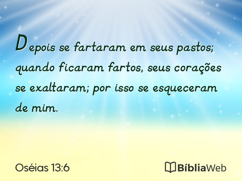 Oséias 13:6 em imagem para compartilhar