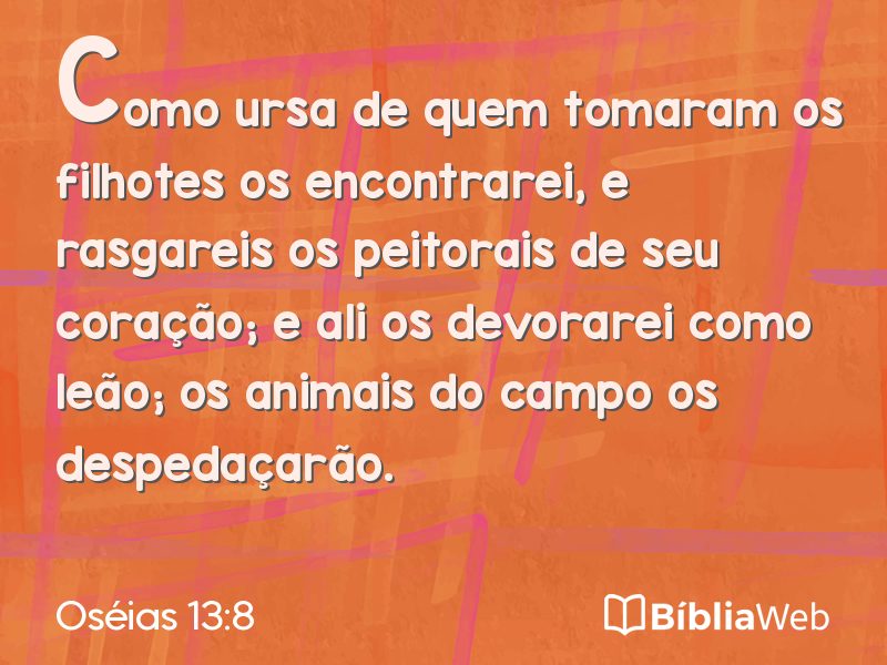 Oséias 13:8 em imagem para compartilhar