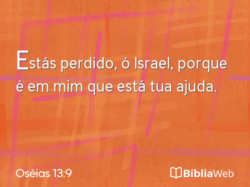 Oséias 13:9 em imagem para compartilhar