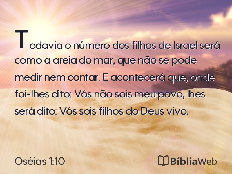 Oséias 1:10 em imagem para compartilhar