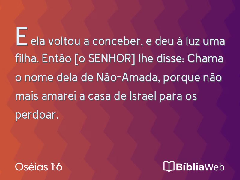 Oséias 1:6 em imagem para compartilhar