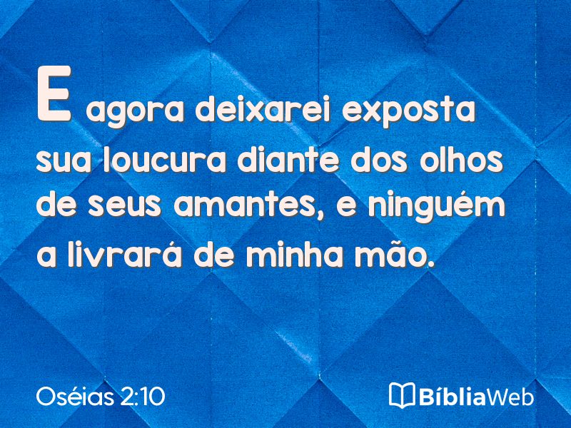 Oséias 2:10 em imagem para compartilhar
