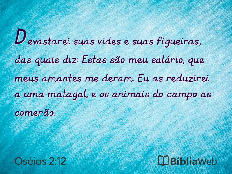Oséias 2:12 em imagem para compartilhar