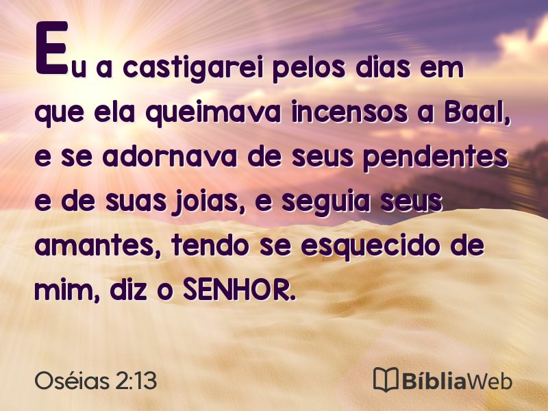 Oséias 2:13 em imagem para compartilhar