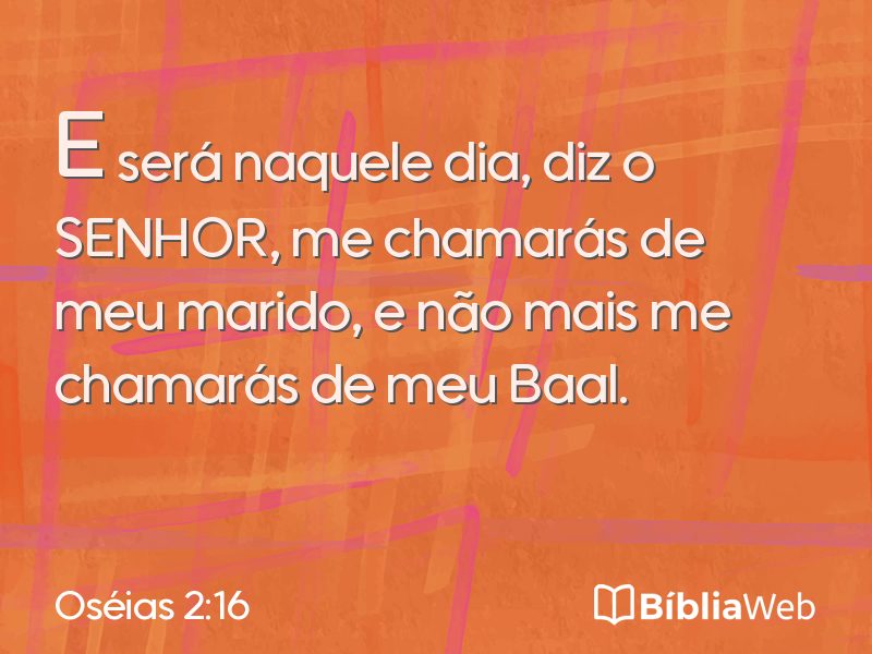 Oséias 2:16 em imagem para compartilhar