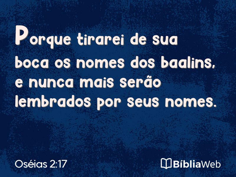 Oséias 2:17 em imagem para compartilhar