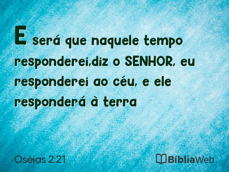 Oséias 2:21 em imagem para compartilhar