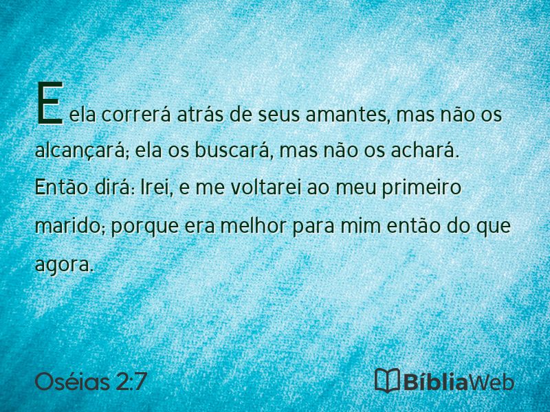 Oséias 2:7 em imagem para compartilhar