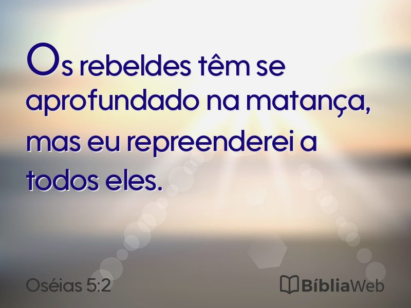 Oséias 5:2 em imagem para compartilhar