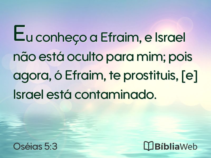 Oséias 5:3 em imagem para compartilhar