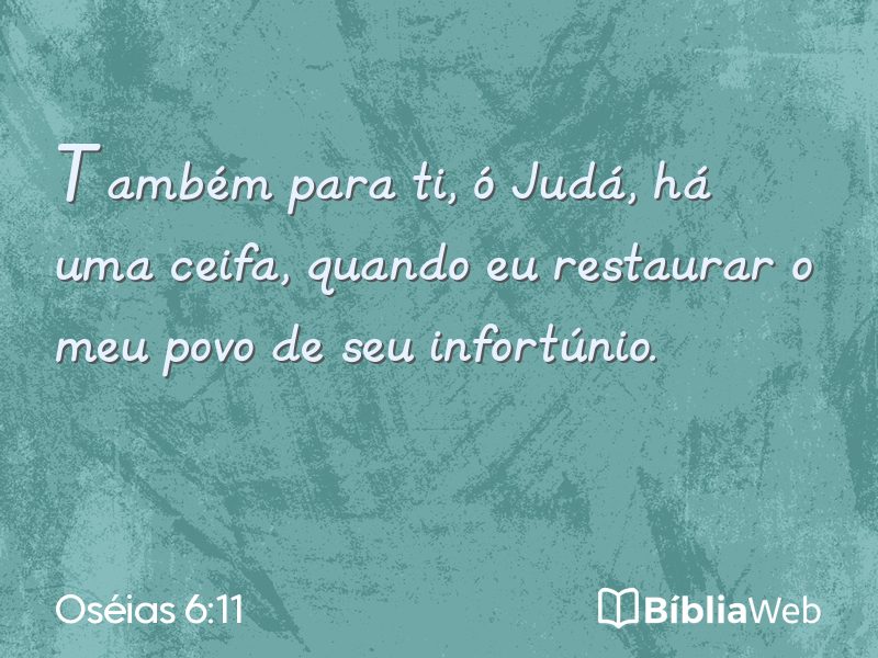 Oséias 6:11 em imagem para compartilhar
