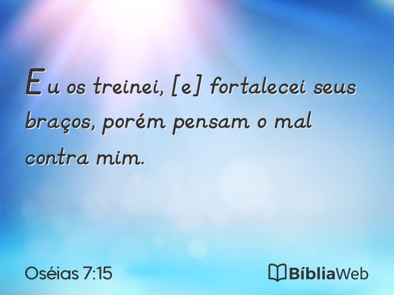 Oséias 7:15 em imagem para compartilhar