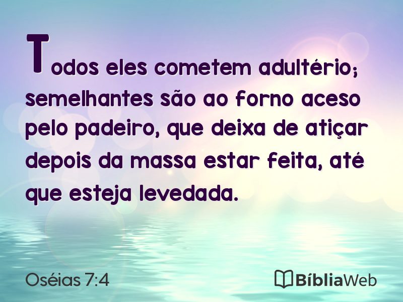 Oséias 7:4 em imagem para compartilhar