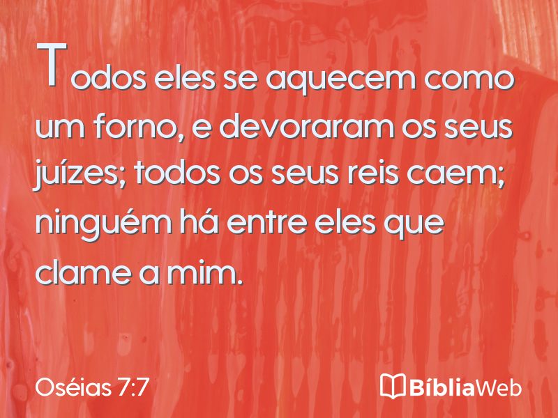 Oséias 7:7 em imagem para compartilhar