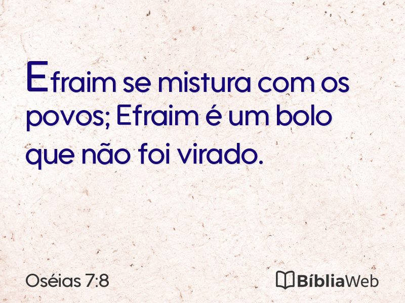 Oséias 7:8 em imagem para compartilhar