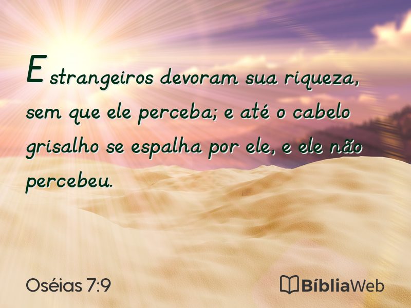 Oséias 7:9 em imagem para compartilhar