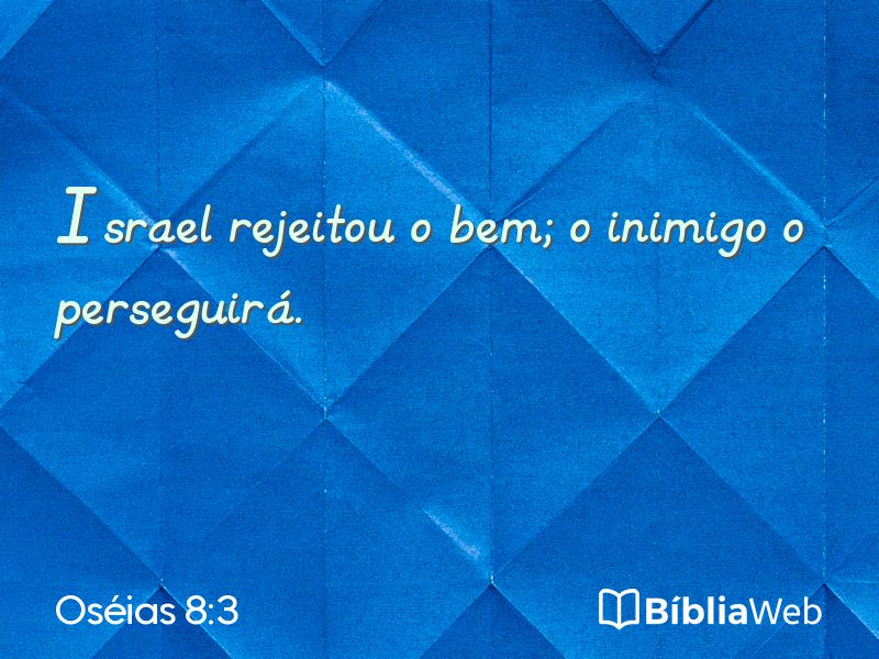 Oséias 8:3 em imagem para compartilhar