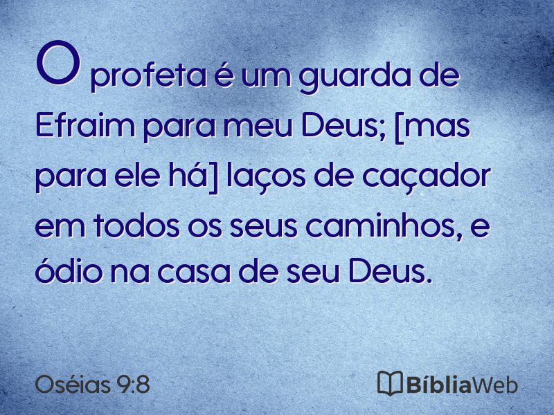 Oséias 9:8 em imagem para compartilhar