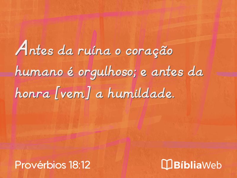 Provérbios 18:12 em imagem para compartilhar