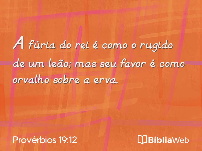 Provérbios 19:12 em imagem para compartilhar