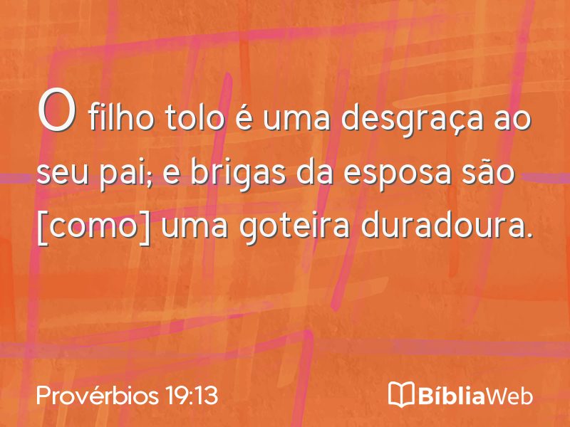 Provérbios 19:13 em imagem para compartilhar